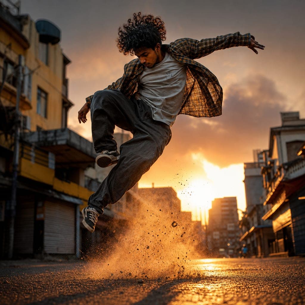 Illustrative photograph exploring movement